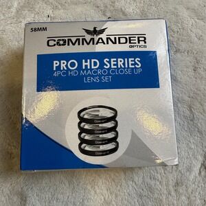 Commander Optics Pro HD Series 58MM 4 Piece Macro Close Up Lens Set